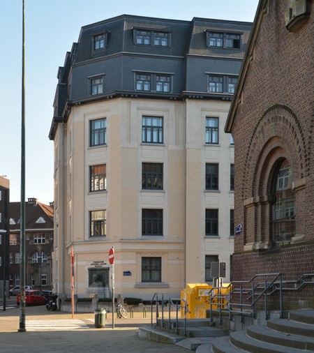 Joseph Stallaertstraat 1 en Georges Brugmannplein 29A, Elsene (© ARCHistory, foto 2026)