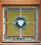 Molièrelaan 151, Vorst, detail van een venster op de benedenverdieping (© ARCHistory, foto 2026)