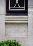 Molièrelaan 151, Vorst, signatuur van de architect (© ARCHistory, foto 2026)