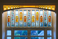 Molièrelaan 151, Vorst, veranda, glas-in-lood (© Sophie Voituron)