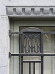 Chaussée d’Etterbeek 166, Etterbeek, détail du soubassement (© ARCHistory, photo 2026)