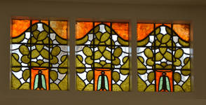 Winston Churchilllaan 255-​​259, Ukkel, glas-in-lood (© ARCHistory, foto 2026)