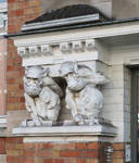 Rue Charles Ramaekers 14, Bruxelles Laeken, détail de l'entrée (© ARCHistory, photo 2026)