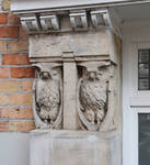 Fransmanstraat 94-96, Brussel Laken, detail van de winkelpui (© ARCHistory, foto 2026)