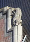 Hôtel communal de Forest, sculpture d'une lucarne (© ARCHistory, photo 2025)
