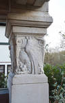 Bloemenlaan 6, Sint-Pieters-Woluwe, detail van het inkomportaal (© ARCHistory, foto 2026)