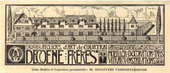 Entête de lettre de la firme De Coene, 1926 (© Stichting De Coene)