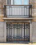 Rue Rossini 12, Anderlecht, soubassement (© ARCHistory, photo 2026)