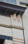 Georges Moreaustraat 46, Anderlecht, detail van het hoofdgestel (© ARCHistory, foto 2026)