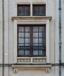Veeartsenstraat 23, Anderlecht, erker rechts (© ARCHistory, foto 2026)