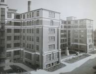 Hôpital Saint-Pierre, bâtiment central, façade latérale (© ACPASB)