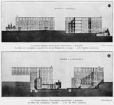 Hôpital Saint-Pierre, élévations du pavillon des contagieux (<i>L’Émulation</i>, 1928, 12, p. 114)