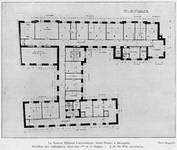 Hôpital Saint-Pierre, pavillon des contagieux, plan des deux premiers étages (<i>L’Émulation</i>, 1928, 12, p. 115)