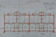 Rue Charles Ramaekers 24 et 26, Bruxelles Laeken, plans des étages, AVB/TP 42318 (1921)