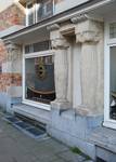 Fransmanstraat 94-96, Brussel Laken, detail van de winkelpui (© ARCHistory, foto 2026)