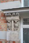 Fransmanstraat 94-96, Brussel Laken, detail van de winkelpui (© ARCHistory, foto 2026)
