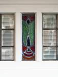 Fransmanstraat 94-96, Brussel Laken, detail van de winkelpui (© ARCHistory, foto 2026)
