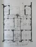 Rue Émile Delva 79 et 81, Bruxelles Laeken, plan du rez-de-chaussée (Archives du Foyer Laekenois) 