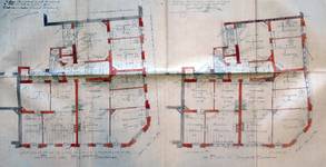 Rue Charles Ramaekers 38a et rue Alfred Stevens 35, Bruxelles Laeken, plans des étages, AVB/TP 42741 (1921)