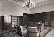 Hôtel communal de Forest, bureau du bourgmestre, 1938 (© KANAL Architecture, Brussels, fonds Jean-Baptiste Dewin)