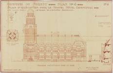 Hôtel communal de Forest, élévation principale (© KANAL Architecture, Brussels, fonds Jean-Baptiste Dewin)