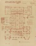 Hôtel communal de Forest, plan du rez-de-chaussée (© KANAL Architecture, Brussels, fonds Jean-Baptiste Dewin)