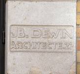 Molierelaan 269, Elsene, signatuur van de architect (© ARCHistory, foto 2026)