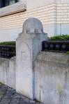 Joseph Stallaertstraat 1 en Georges Brugmannplein 29A, Elsene, detail van de omheining van het tuintje (© ARCHistory, foto 2026)