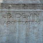Joseph Stallaertstraat 1 en Georges Brugmannplein 29A, Elsene, signatuur van de architect (© ARCHistory, foto 2026)