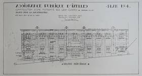 Léon Cuissezstraat 20-26, Elsene, opstand (<i>L'Assistance hospitalière - Het Ziekenhuiswezen</i>, januari 1929, p. 34)
