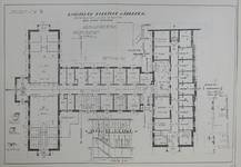 Léon Cuissezstraat 20-26, Elsene, grondplan eerste verdieping (<i>L'Assistance hospitalière - Het Ziekenhuiswezen</i>, januari 1929, p. 34)