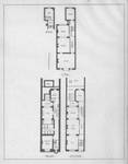 Leopold II laan 215, Sint-Jans-Molenbeek, grondplannen (<i>Album de la Maison Moderne</i>, 2de jaar, 1909, pl. 56)