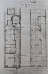 Leopold II laan 215, Sint-Jans-Molenbeek, gondplannen ondergrond en benedenverdieping (Sint-Lukasarchief, fiche 381, 3215/14)