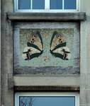 Avenue Jean Dubrucq 206-208, Molenbeek-Saint-Jean, mosaïque au second étage (© ARCHistory, photo 2026)