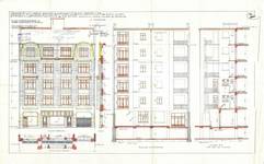 Boulevard Léopold II 184, Molenbeek-Saint-Jean, élévations et coupe, ACM/Urb. 13610 (1924)