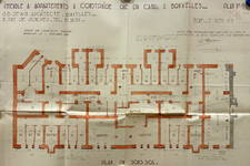Rue du Canal 26 à 30, Bruxelles, plan des sous-sols, AVB/TP 54990 (1940)