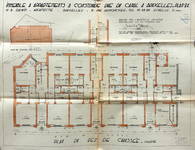 Rue du Canal 26 à 30, Bruxelles, plan des rez-de-chaussée modifié, AVB/TP 54990 (1941)