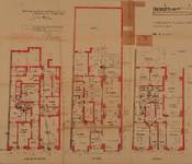 Boulevard Lambermont 242-242A, Schaerbeek, plan des trois premiers niveaux, ACS/Urb. 164-242-242A (1932)
