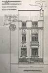 Brugmannlaan 410, Ukkel, opstand (Marie Jamar, <i>Jean-Baptiste Dewin, architecte de la période Art nouveau-Art Déco</i> (travail de fin d'études), ISACF-La Cambre, 1994-1995)