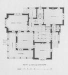 Avenue Hamoir 41, Uccle, plan du rez-de-chaussée (<i>L’Émulation</i>, 1908, pl. 56)