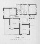Avenue Hamoir 41, Uccle, plan du premier étage (<i>L’Émulation</i>, 1908, pl. 56)