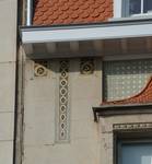 Brugmannlaan 519, Ukkel, detail van het hoofdgestel (© ARCHistory, foto 2026)