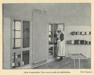Rue Édith Cavell 32, Uccle, salle d'opération (<i>L’Émulation</i>, 1921, 10-11, p. 156)