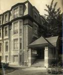 Winston Churchilllaan 255-​​259, Ukkel, oostgevel, inkom (© KANAL Architecture, Brussels, fonds Jean-Baptiste Dewin)