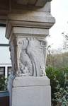Avenue des Fleurs 6, Woluwe-Saint-Pierre, détail du porche d'entrée (© ARCHistory, photo 2026)