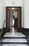 Rue du Canal 32, Bruxelles, vestibule d'entrée (© ARCHistory, photo 2026)